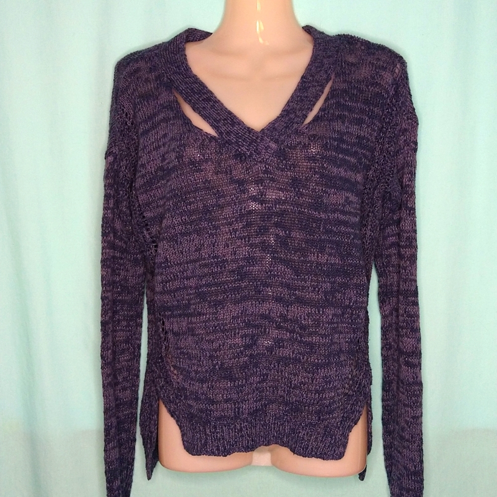 Mudd blue knit sweater small